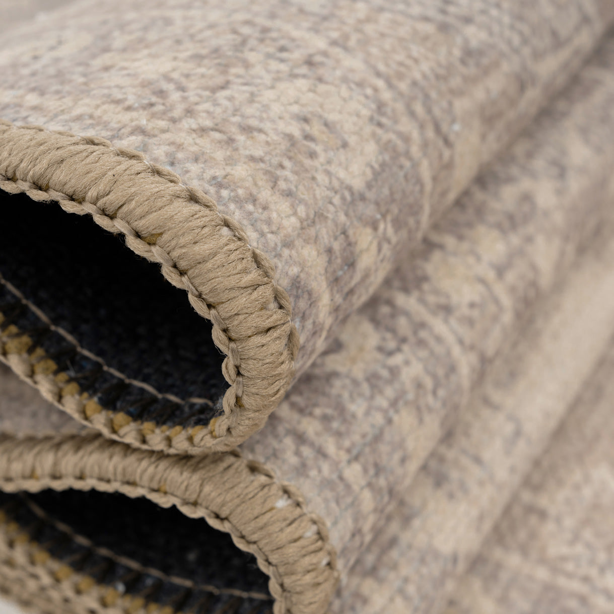 Soft Washable Beige Doormat - Mariana