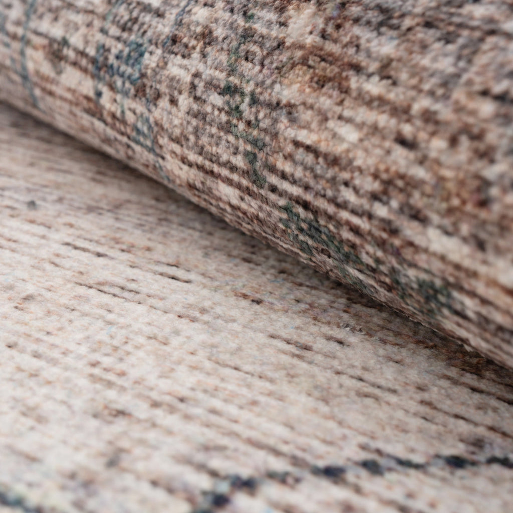Washable Grey Blue Vintage Rug - Roam