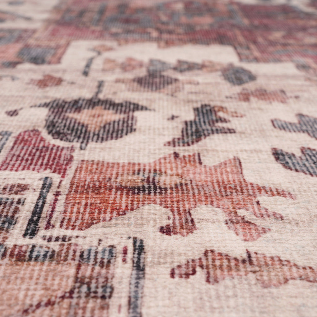 Soft Washable Burgundy Doormat - Rubyana