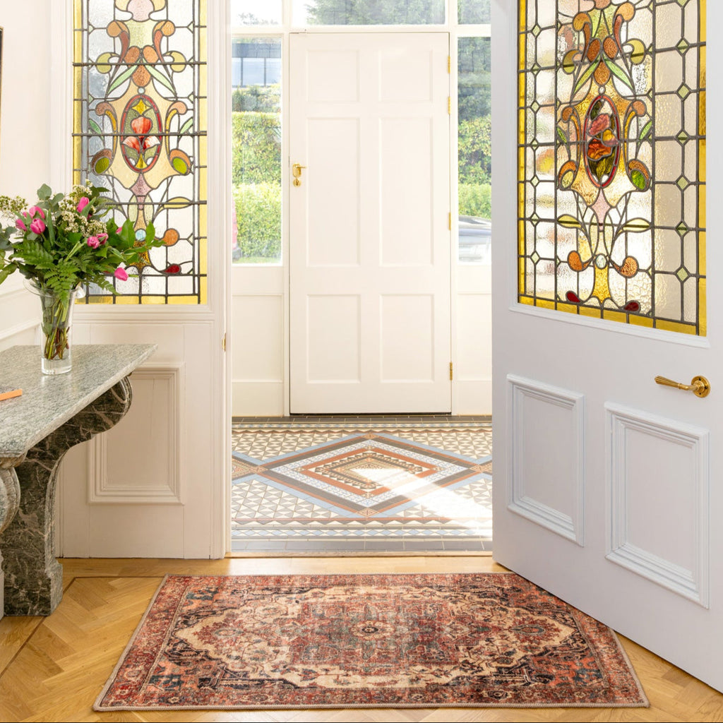 Soft Washable Terracotta Doormat - Verity