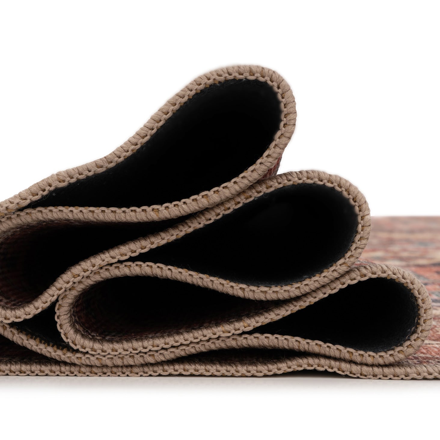Soft Washable Terracotta Medallion Rug - Verity