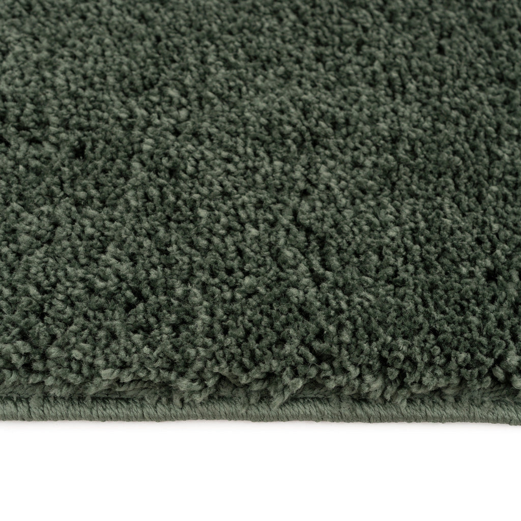 Soft Washable Green Shaggy Rug