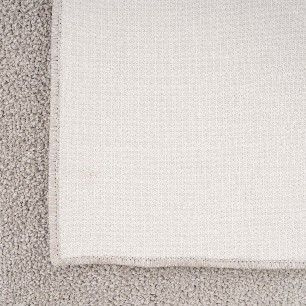 Soft Washable Silver Grey Shaggy Rug