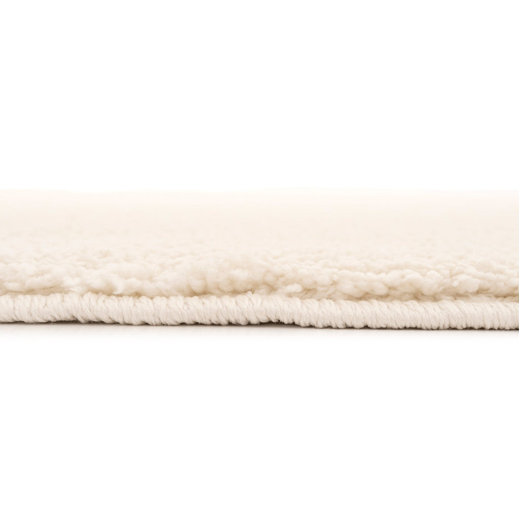 Soft Washable Light Cream Shaggy Rug