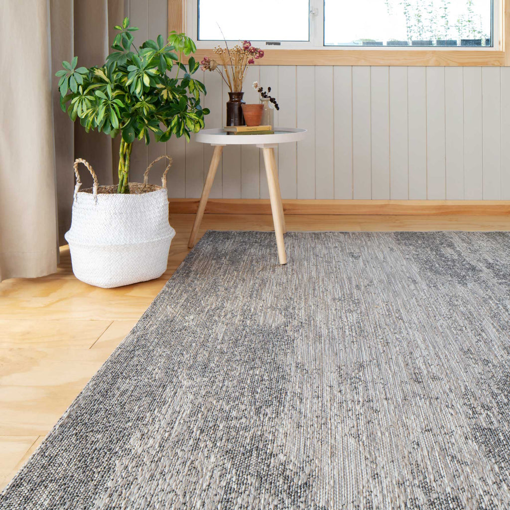 Abstract Textured Flatweave Area Indoor Outdoor Rug - Pavillion