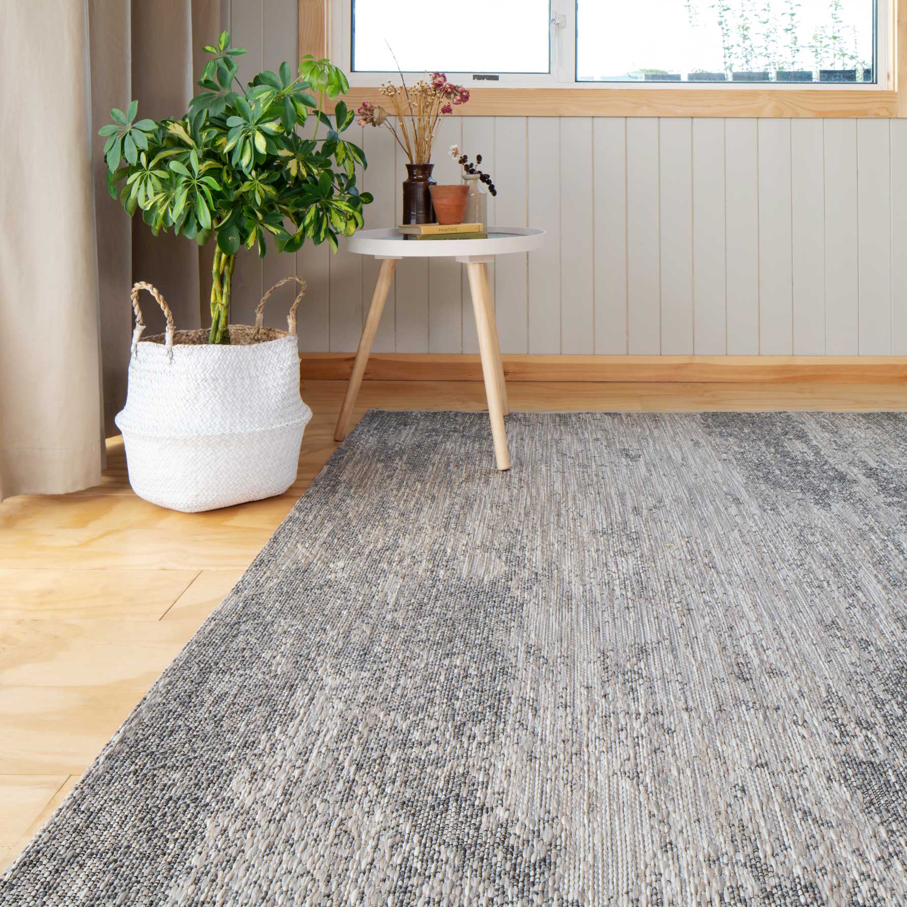 Abstract Textured Flatweave Area Indoor Outdoor Rug - Pavillion