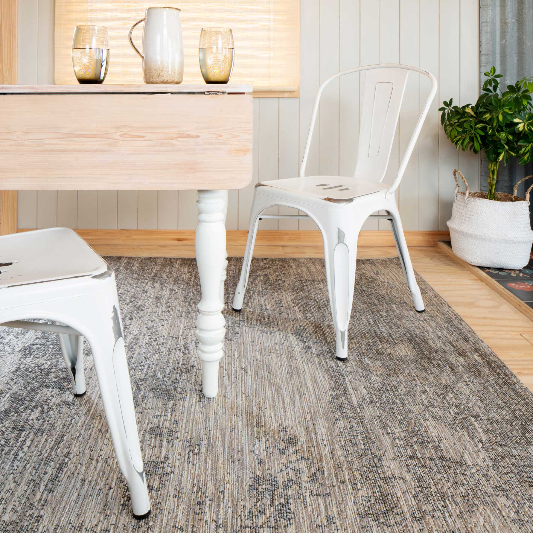 Abstract Textured Flatweave Area Indoor Outdoor Rug - Pavillion