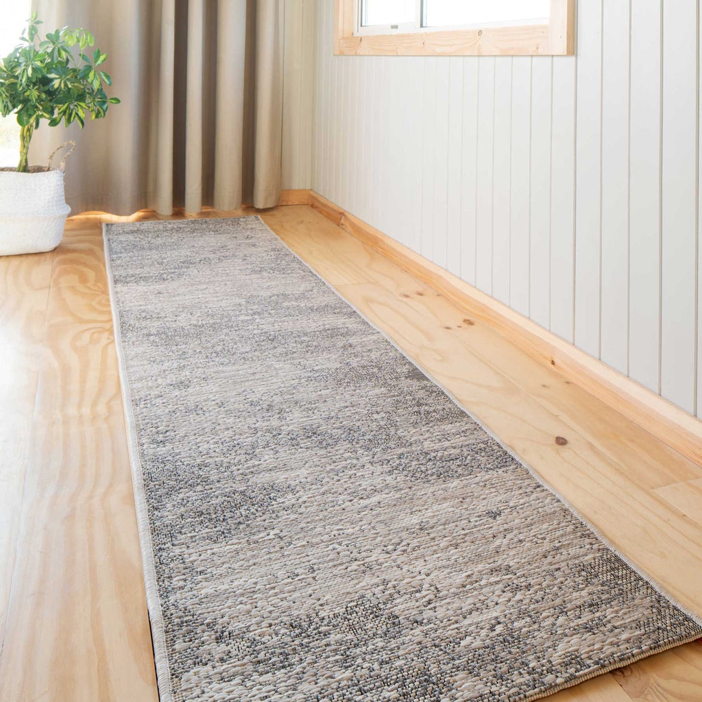 Abstract Textured Flatweave Area Indoor Outdoor Rug - Pavillion