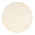 Premium Cream Shaggy Circle Rug - Lace