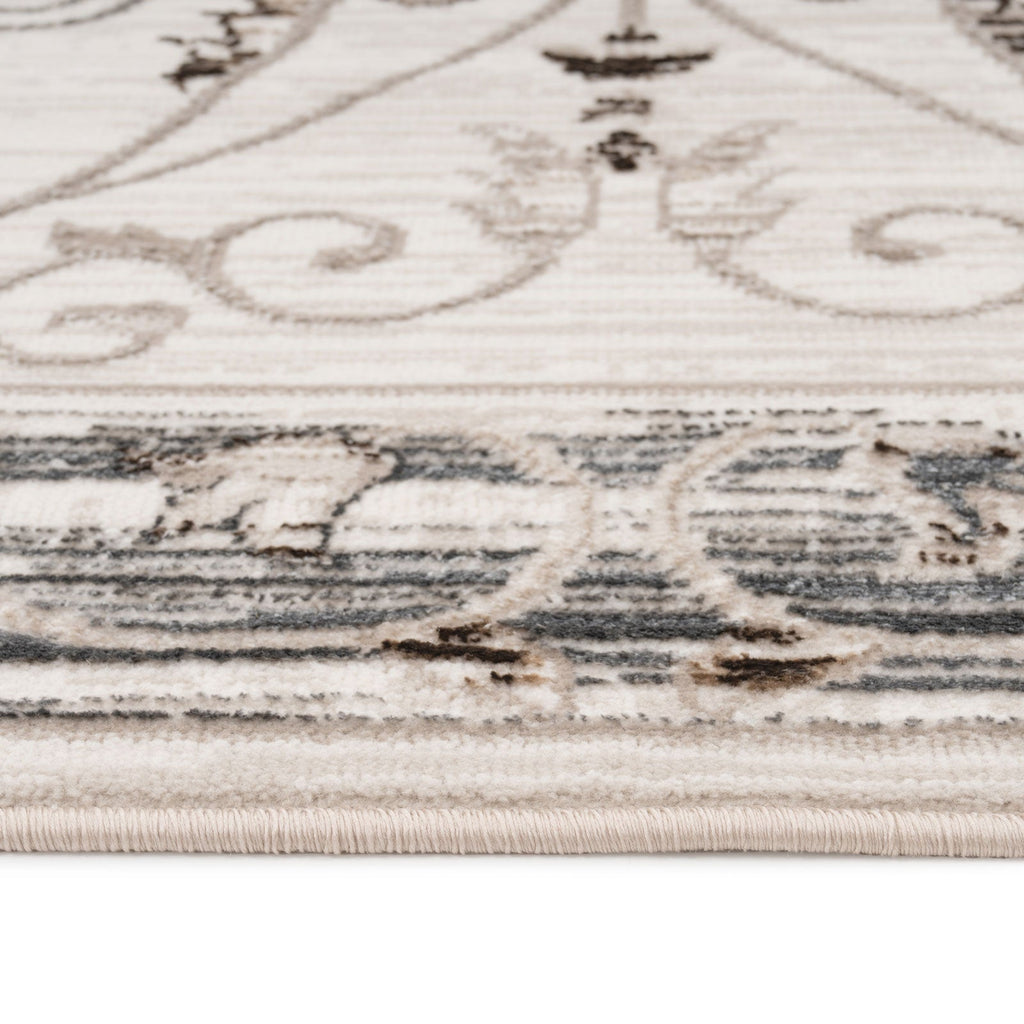 Elegant Floral Border Runner - Eshana