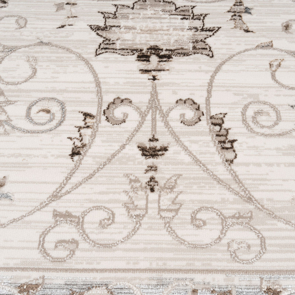 Elegant Floral Border Runner - Eshana