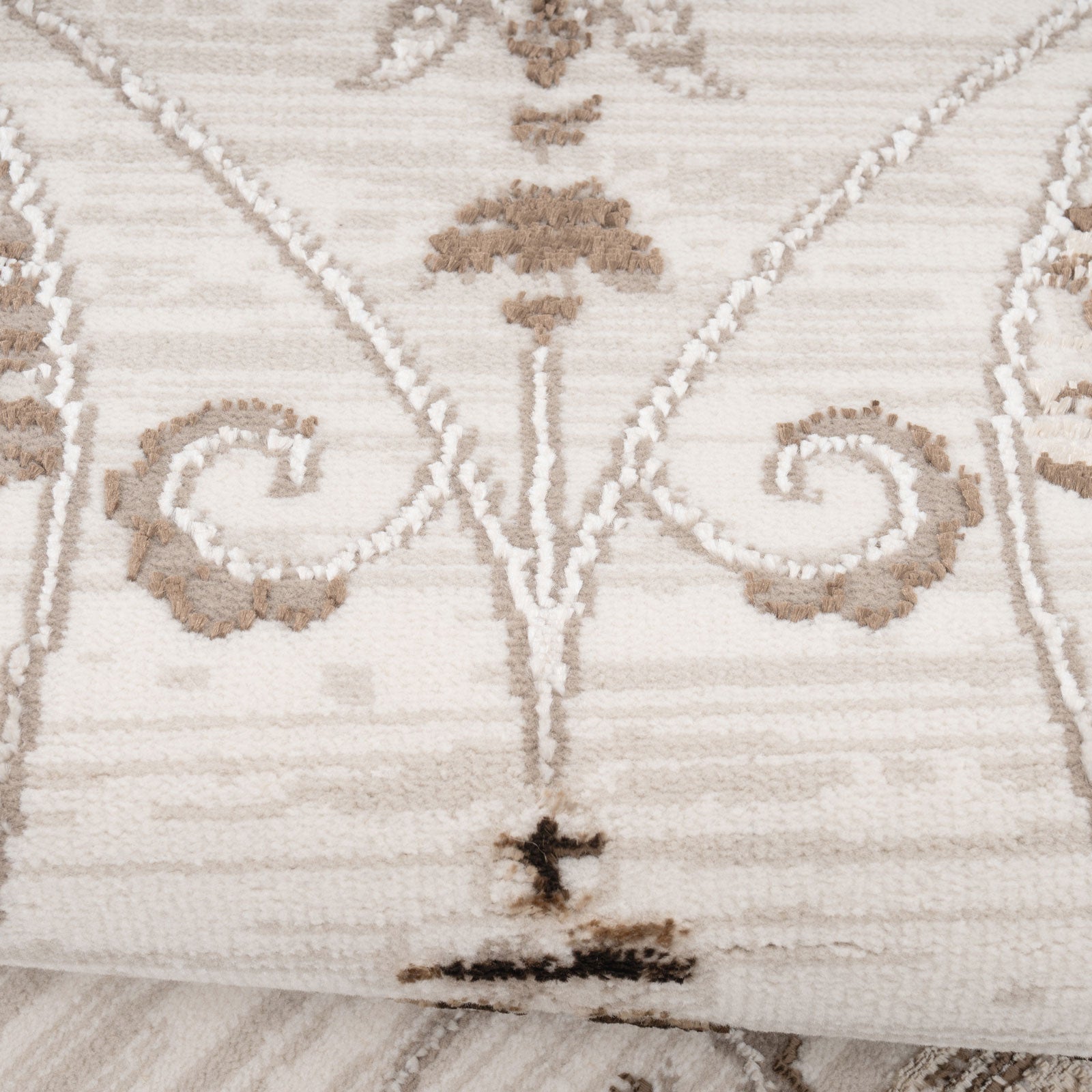 Elegant Floral Border Runner - Eshana
