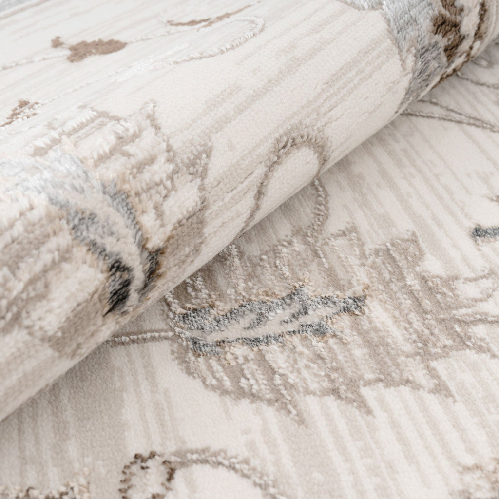 Elegant Floral Border Runner - Eshana