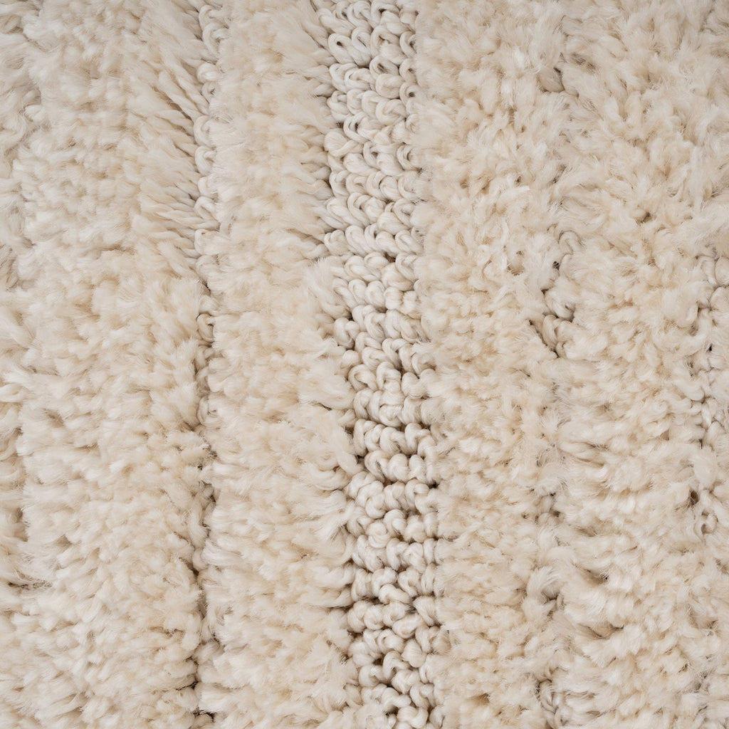 Warm White Linear Area Rug - Bowie