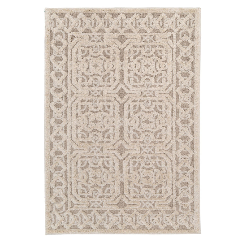 Beige White Heritage Rug - Meya