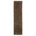 Soft Everyday Brown Shaggy Runner Rug