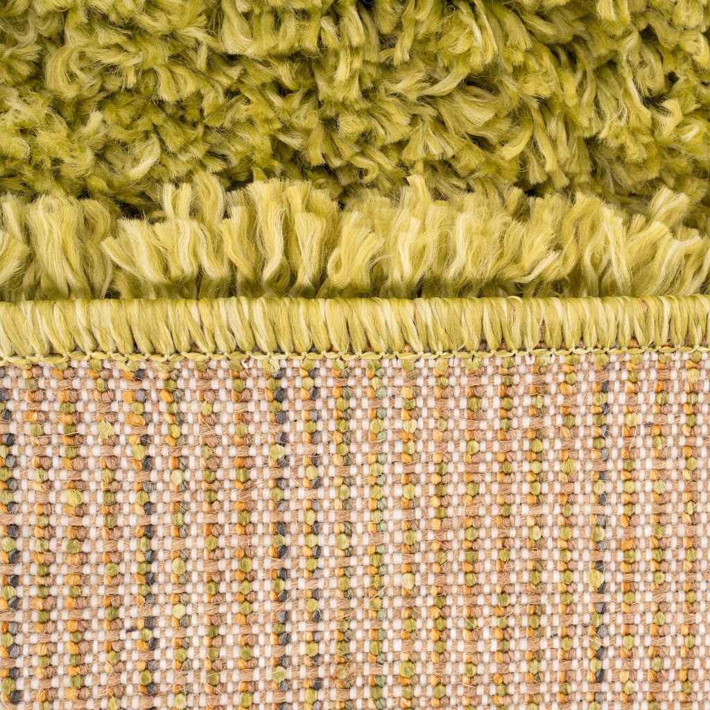 Soft Everyday Moss Green Shaggy Rug
