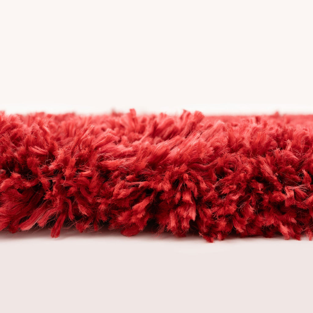 Soft Everyday Wine Shaggy Rug - Aspen