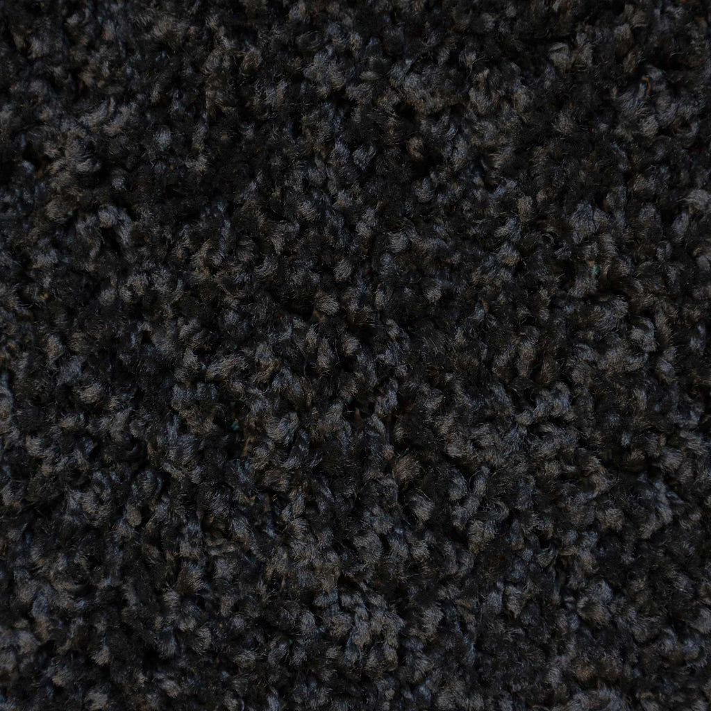 Super Soft Black Shaggy Runner Rug