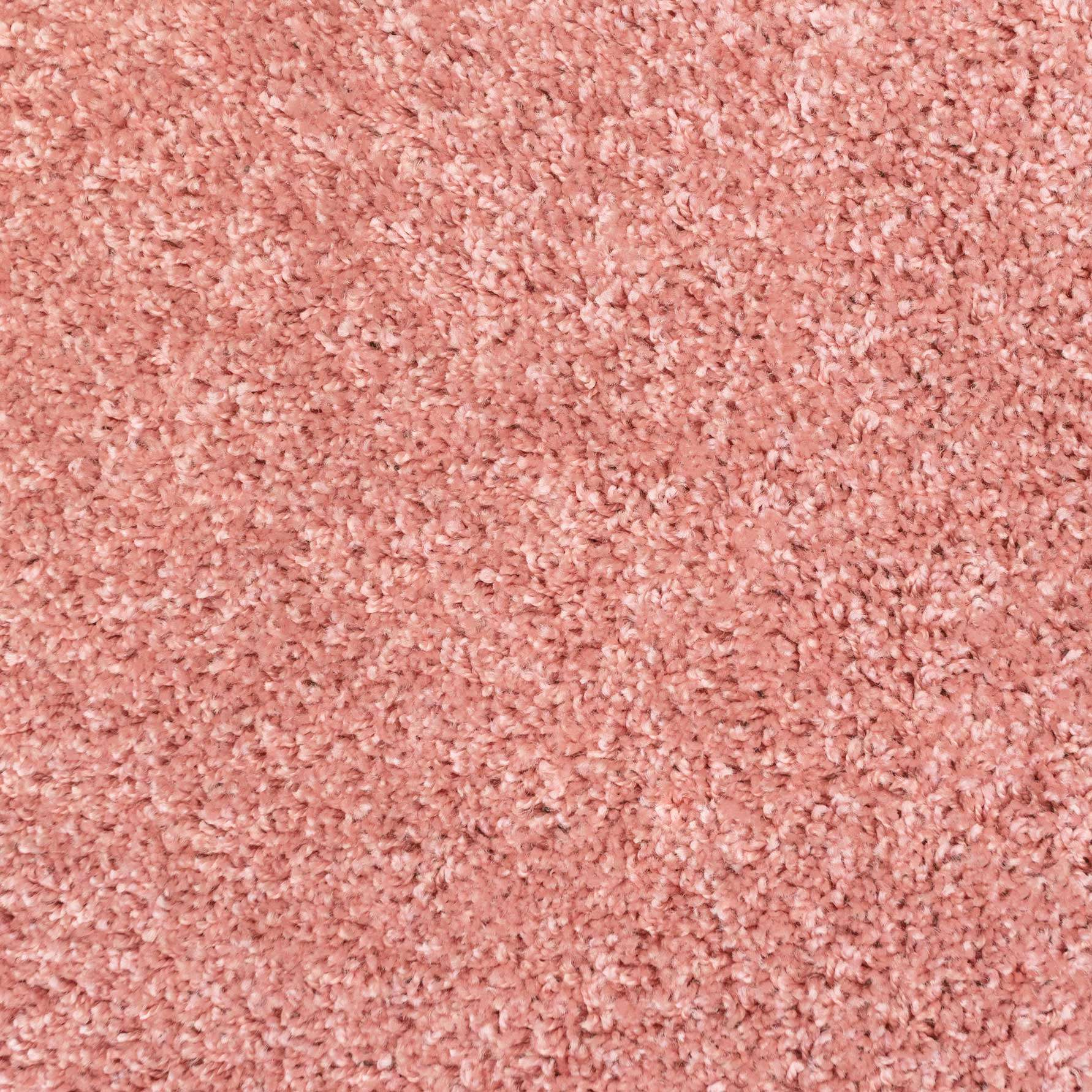 Blush Pink Shaggy Circle Rug