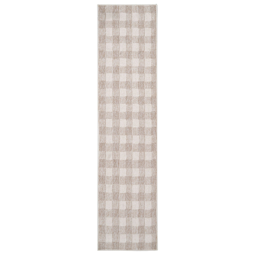 Chunky Beige Wool Style Rug - Etta