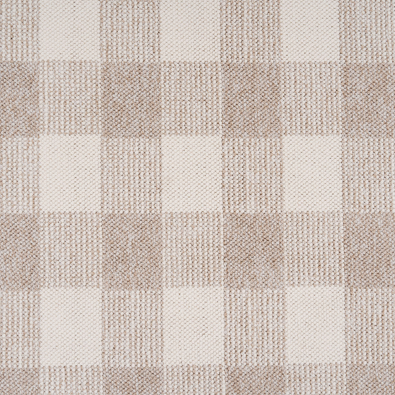 Chunky Beige Wool Style Rug - Etta