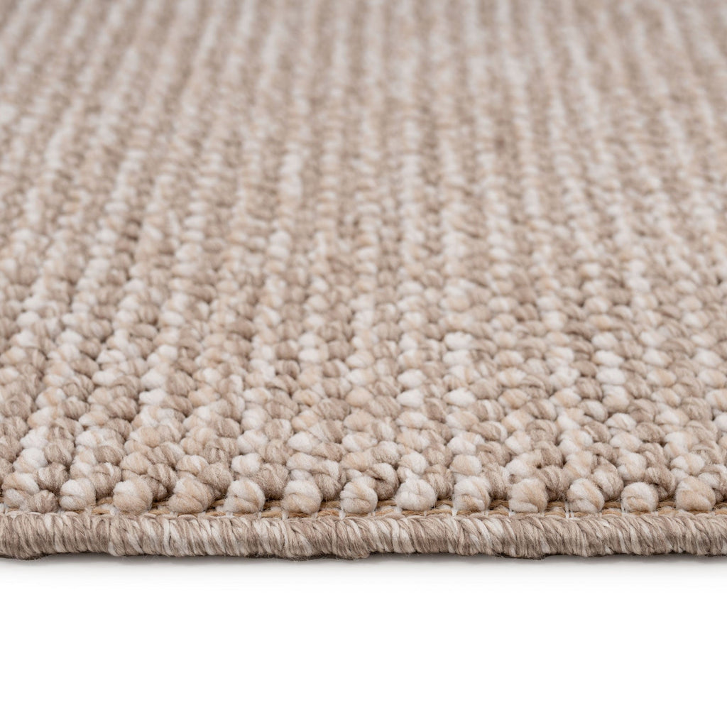 Beige Wool Style Runner Rug - Tala