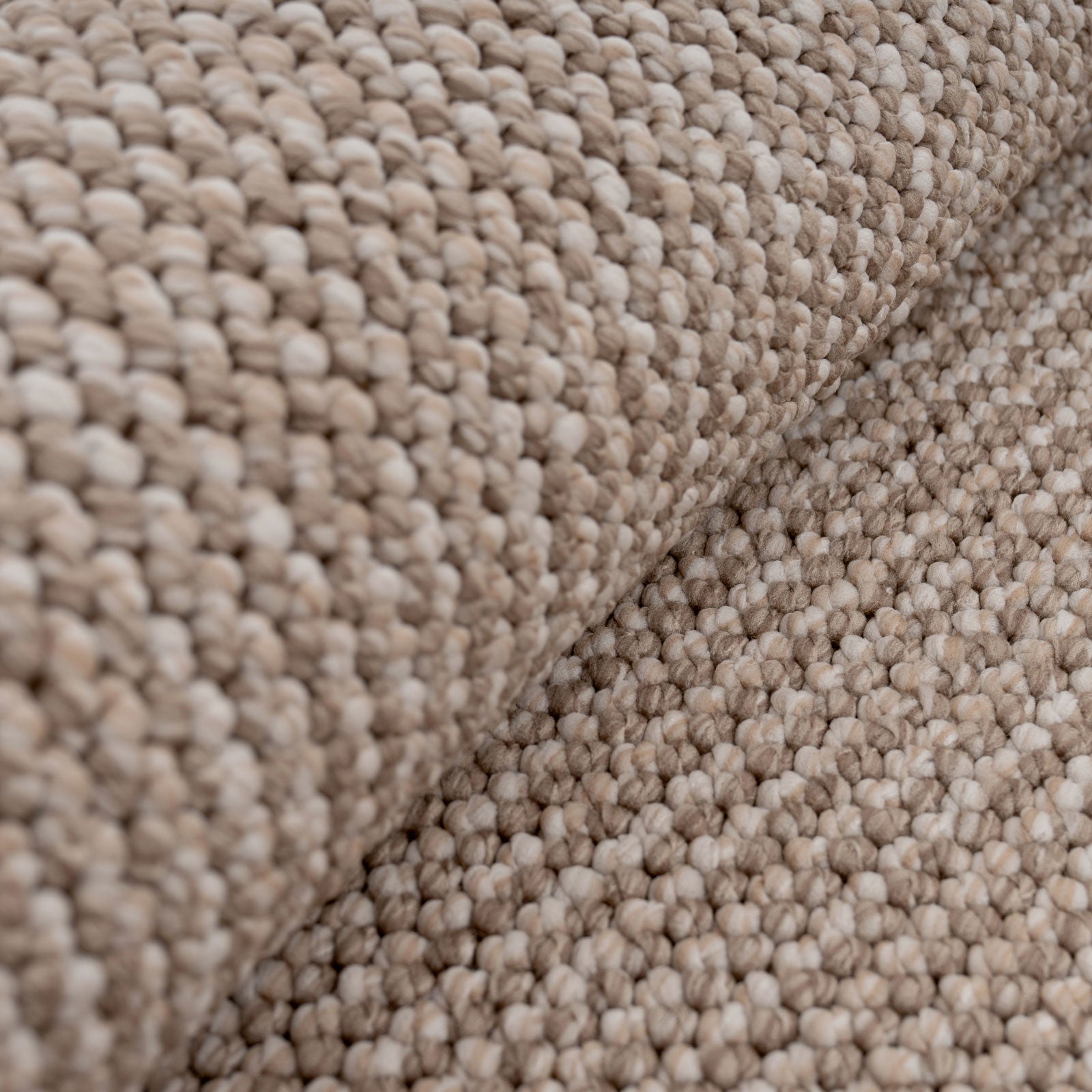 Beige Wool Style Runner Rug - Tala
