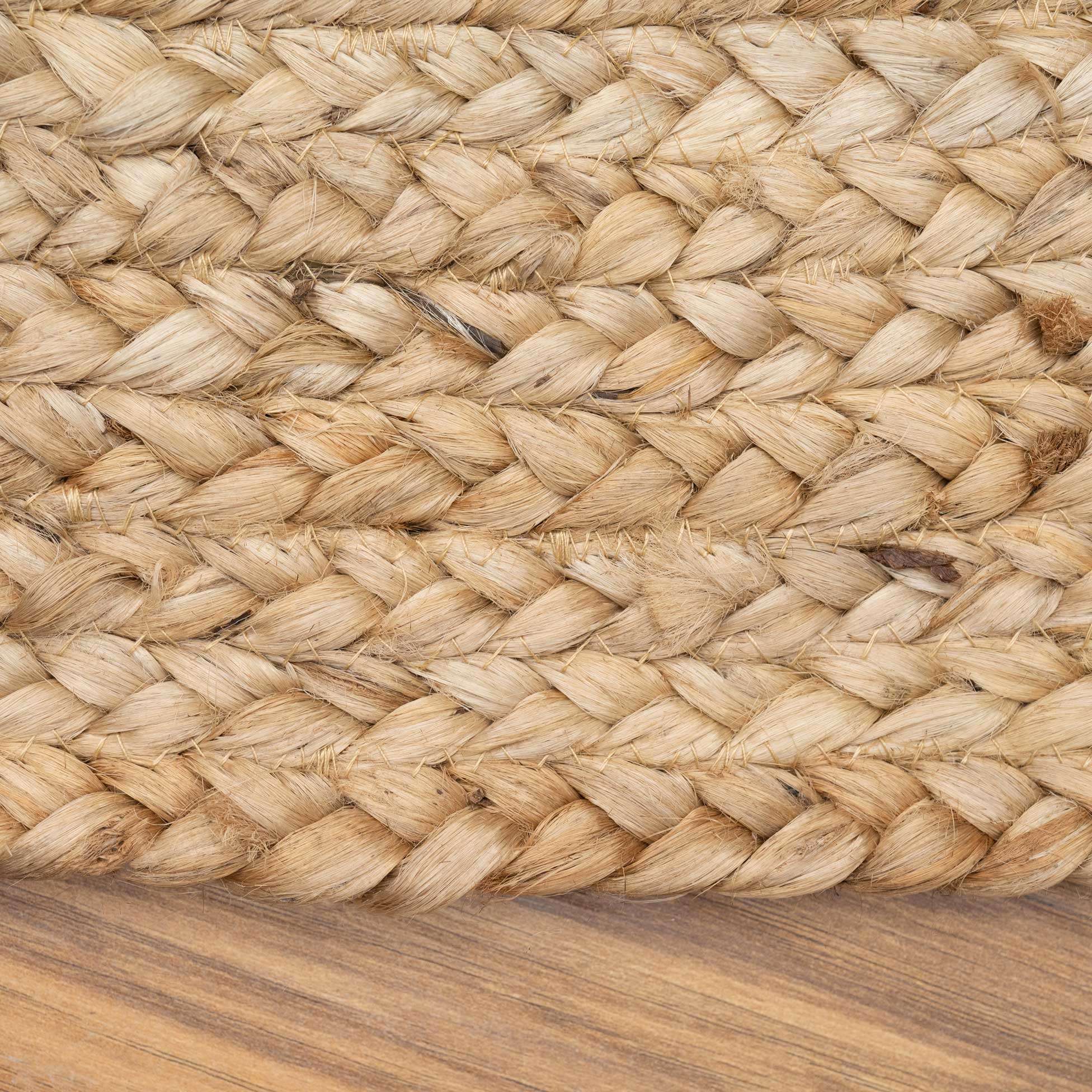 Rustic Jute Round Natural Circle Rug
