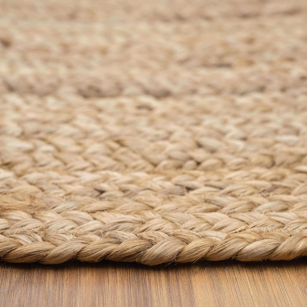 Rustic Jute Round Natural Circle Rug
