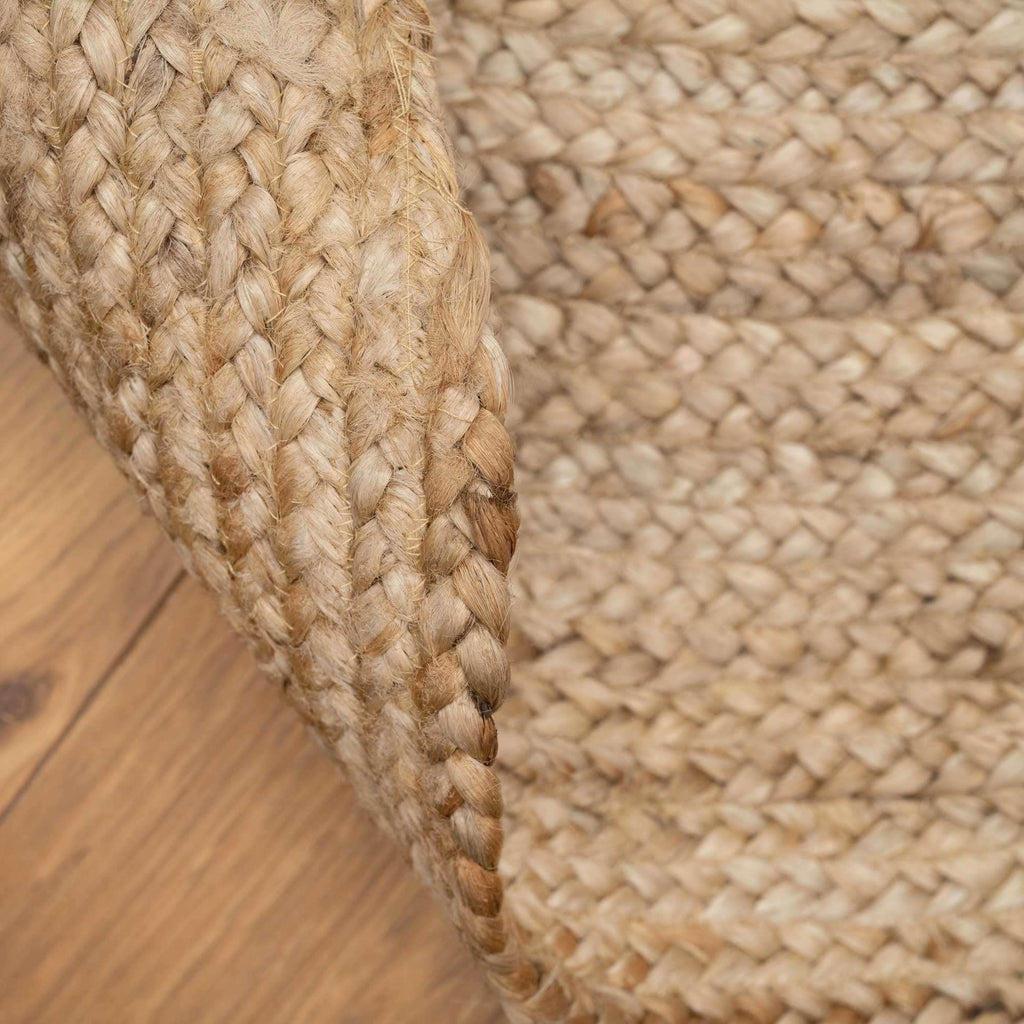 Rustic Jute Round Natural Circle Rug