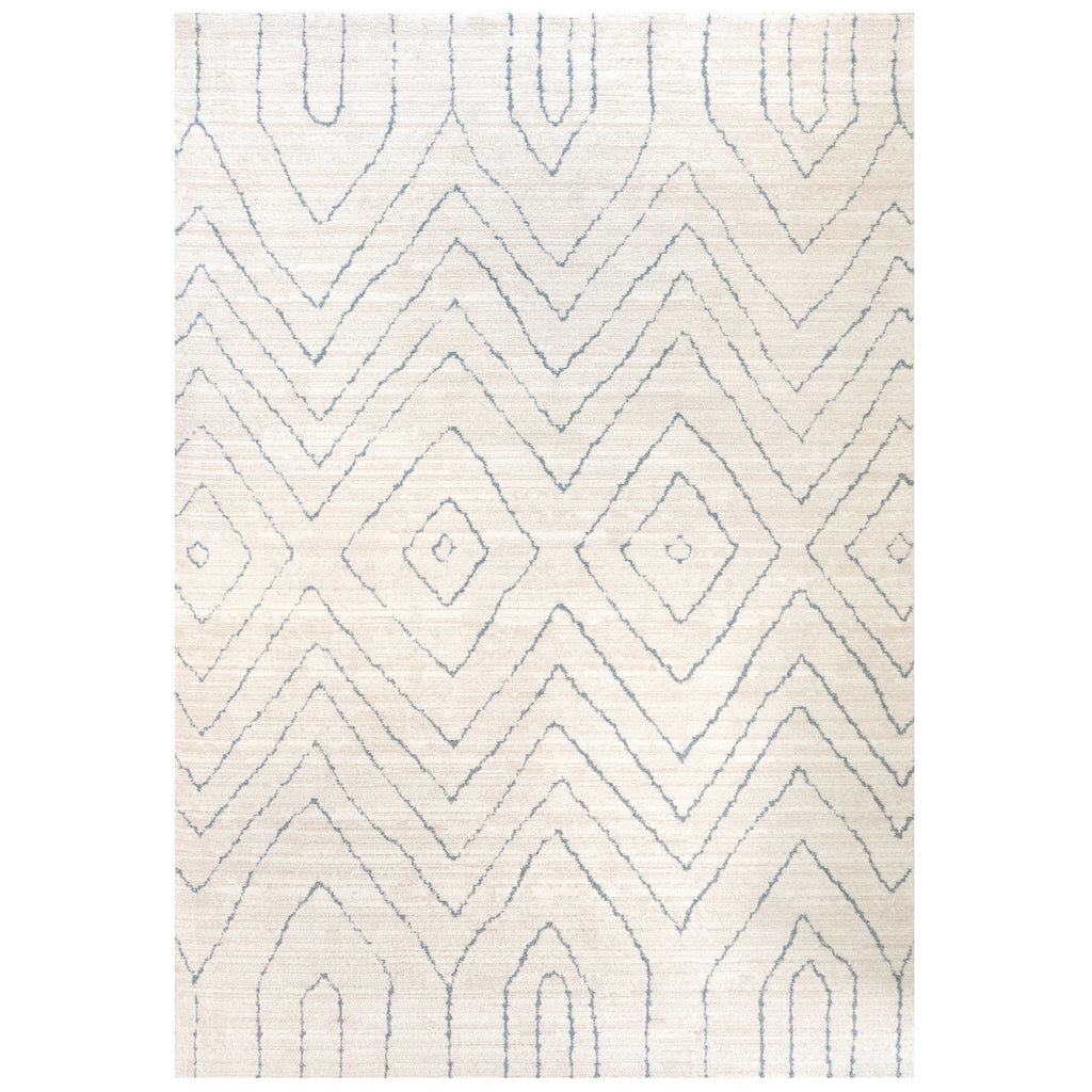Cosy Soft Chevron Beige Moroccan Berber Bedroom Rug - Carlos