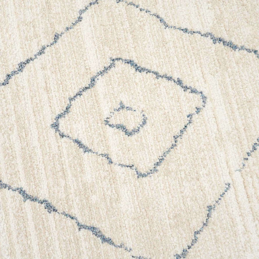 Cosy Soft Chevron Beige Moroccan Berber Bedroom Rug - Carlos