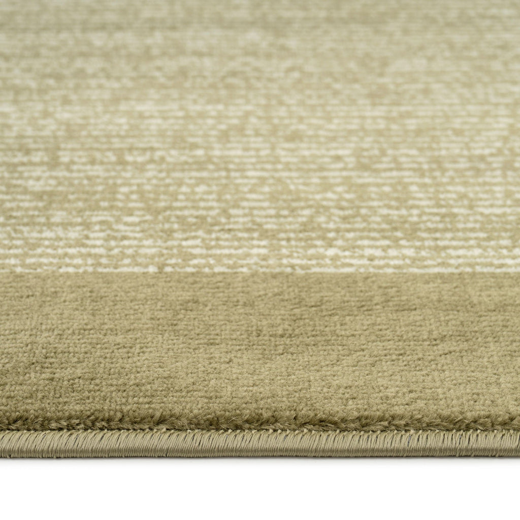 Mossy Green Border Rug - Barley