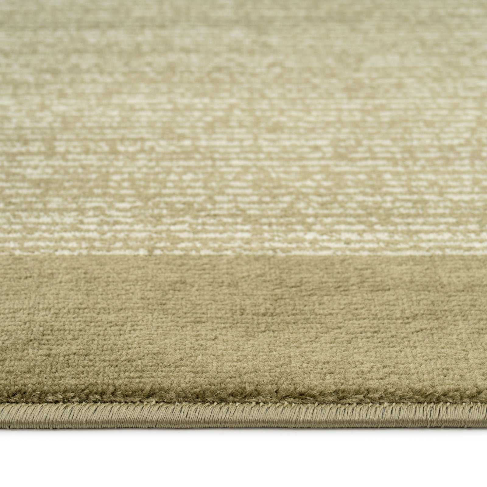 Mossy Green Border Rug - Barley