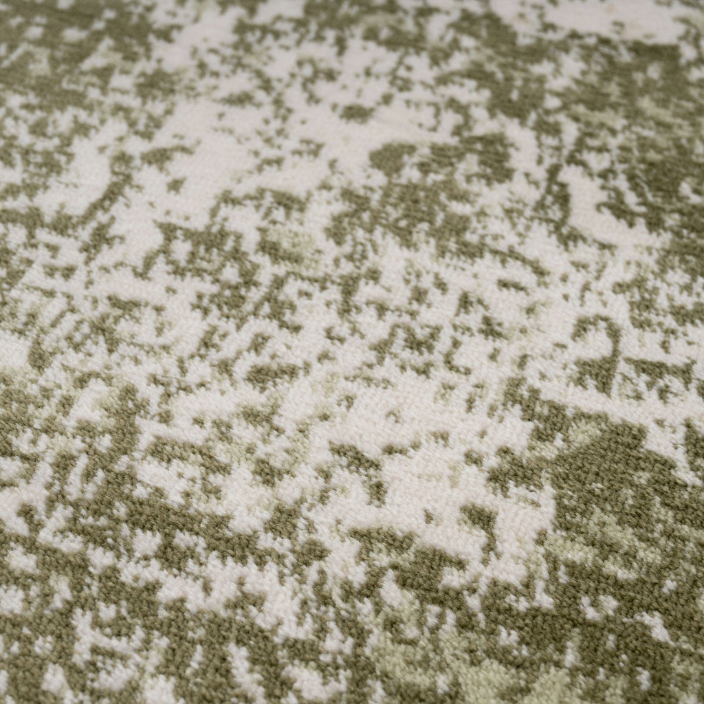 Earthy Green Abstract Rug - Barrow