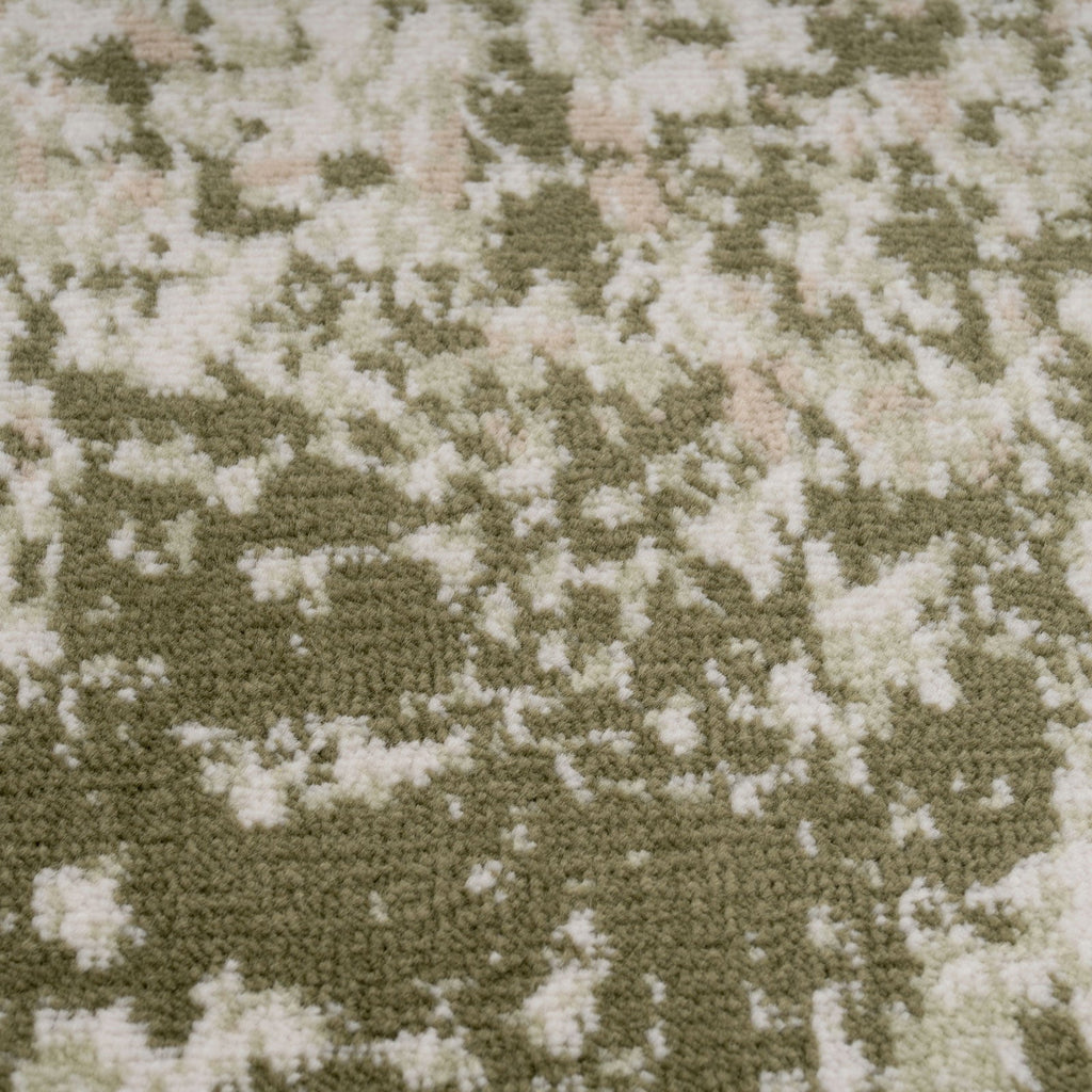 Earthy Green Abstract Rug - Barrow