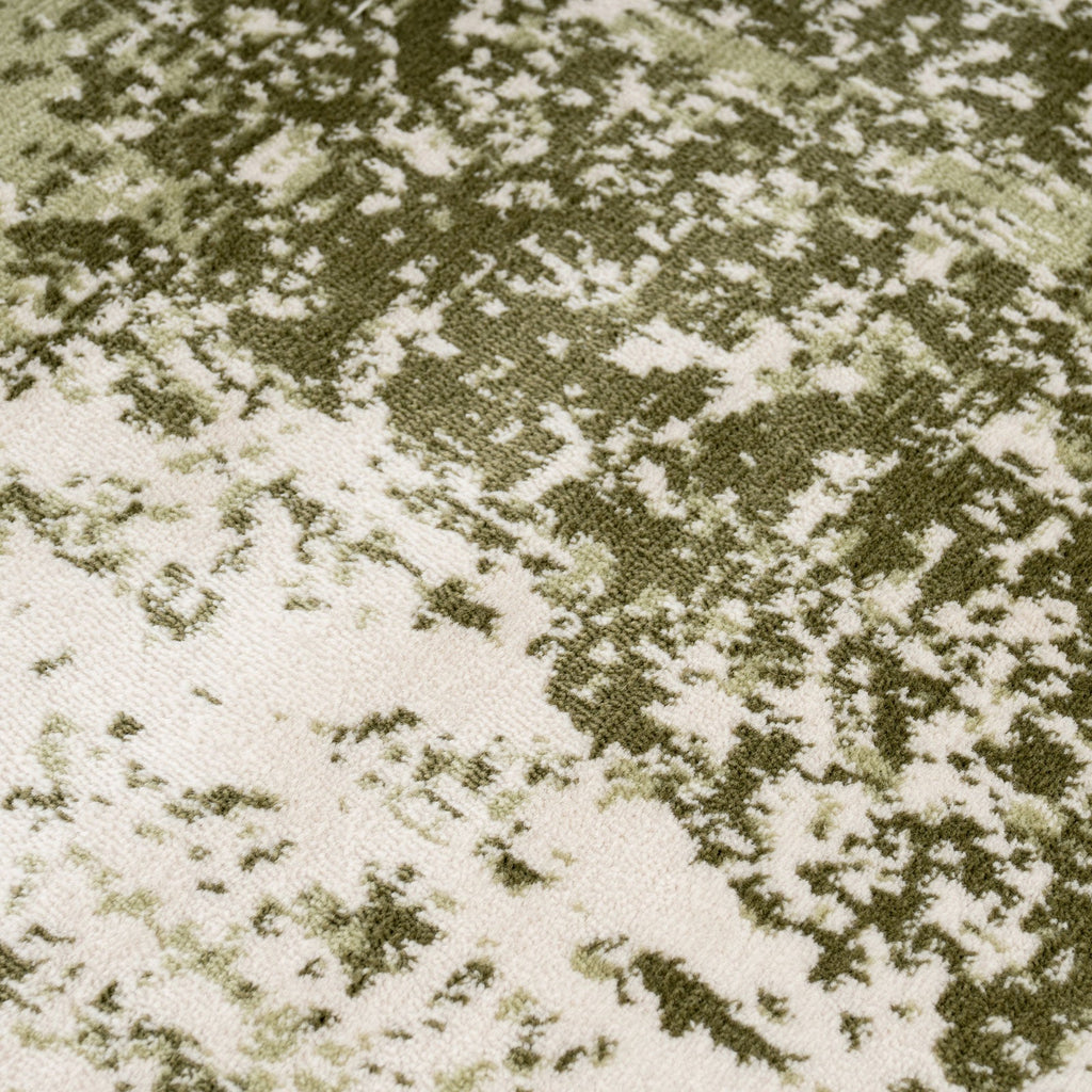 Sage Green Abstract Rug - Bella