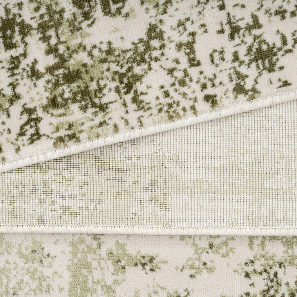 Sage Green Abstract Rug - Bella