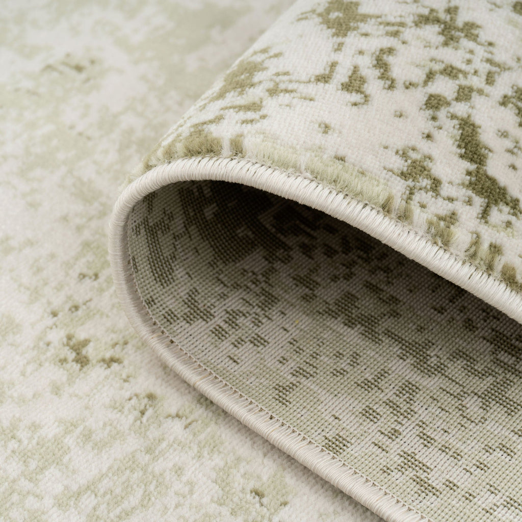 Sage Green Abstract Rug - Bella