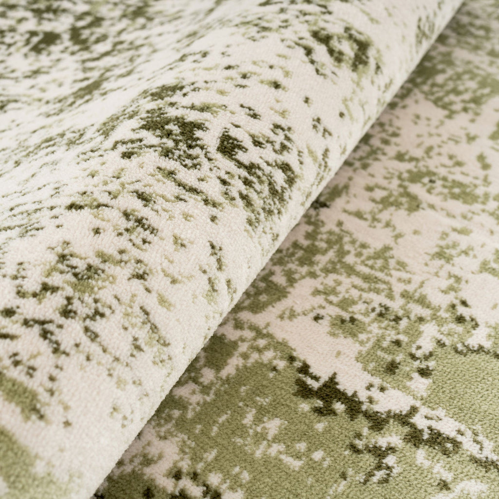 Sage Green Abstract Rug - Bella