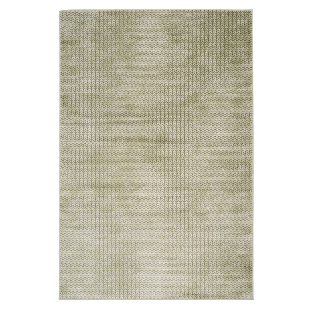 Soft Green Chevron Rug - Braided