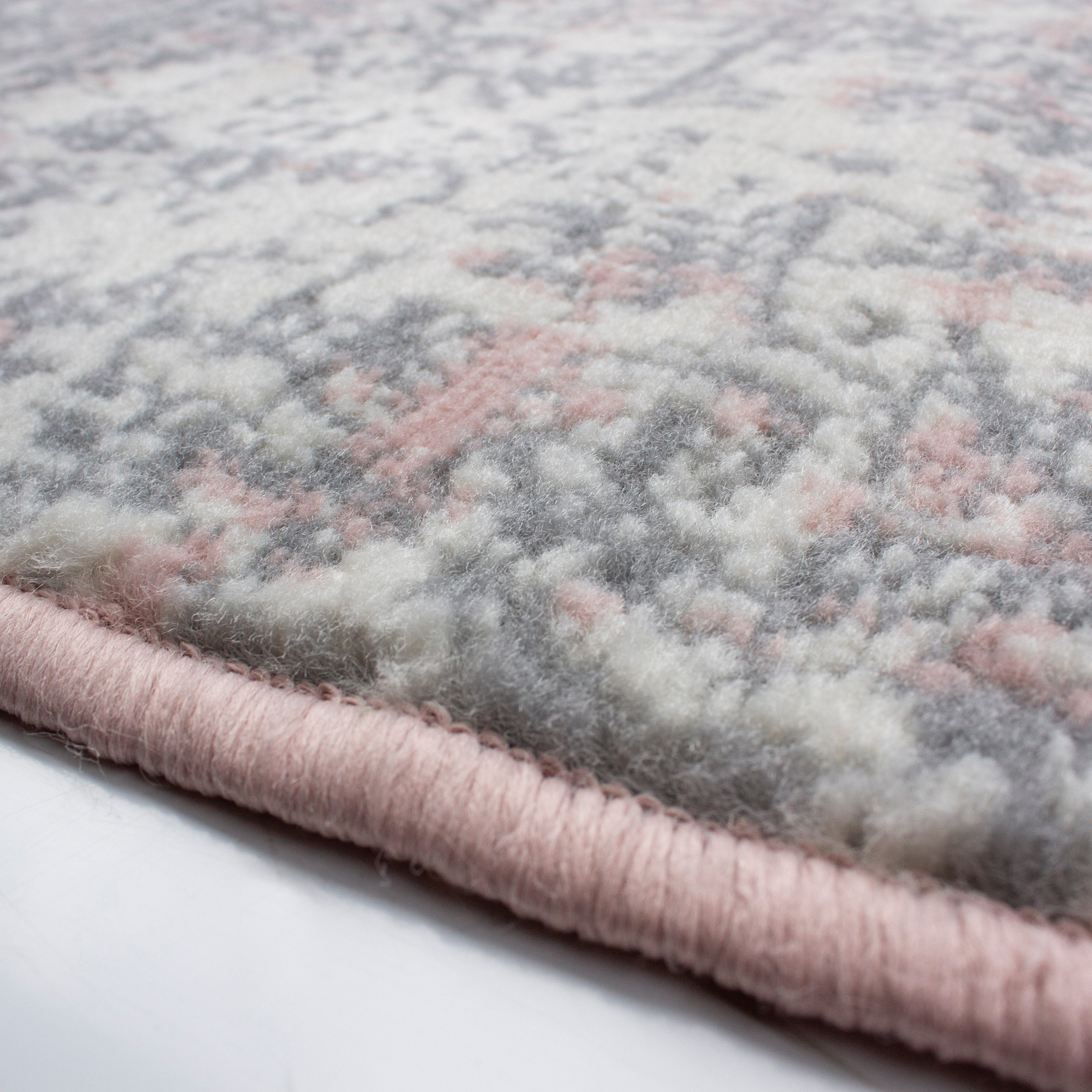 Pink Grey Distressed Runner - Milan