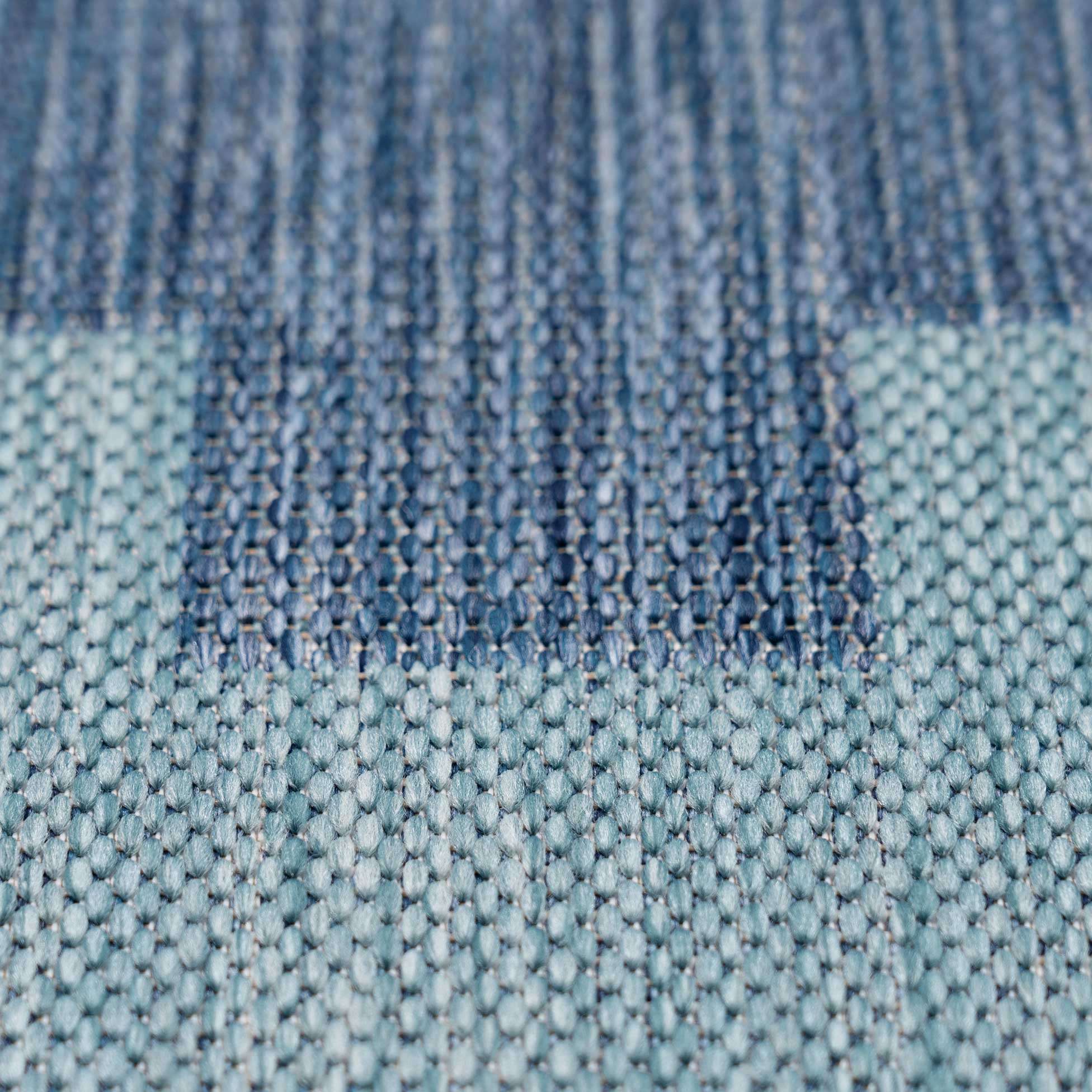 Blue Geometric Indoor Outdoor Area Rug - Shelly