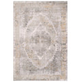 Traditional Grey Medallion Living Room Rug - Dunn