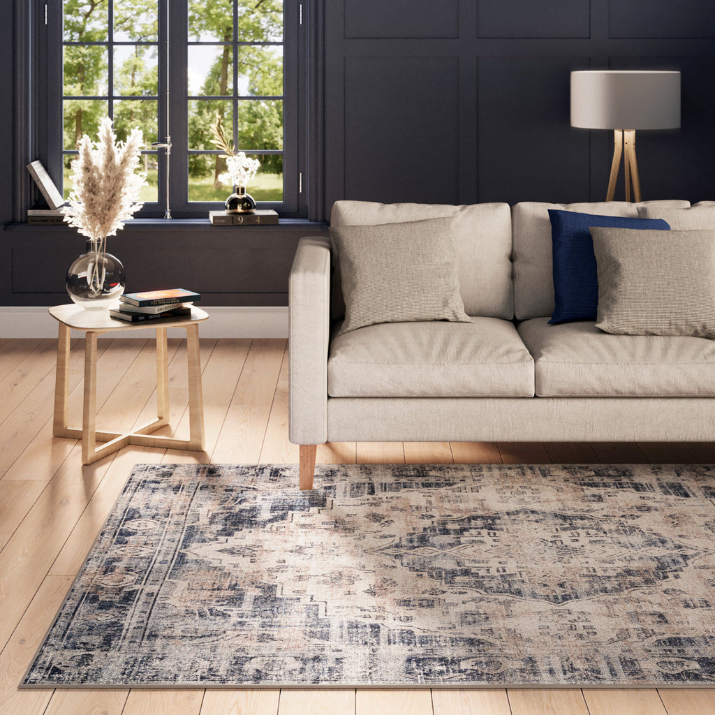 Washable Blue Kitchen Mat - Kith