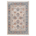 Blue Foral Motif Area Rug - Nava