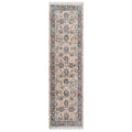 Blue Foral Motif Runner Rug