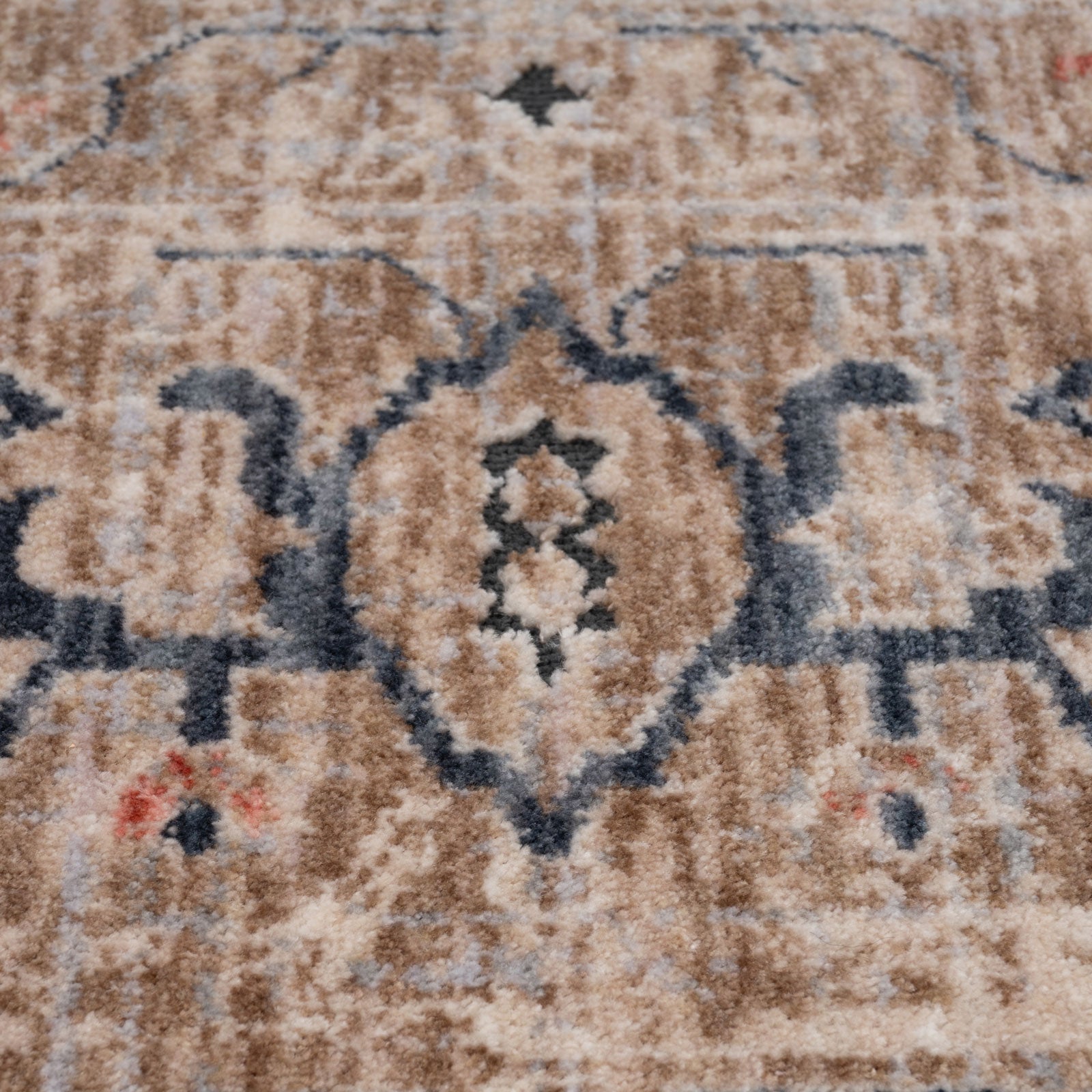 Blue Terra Medallion Runner Rug