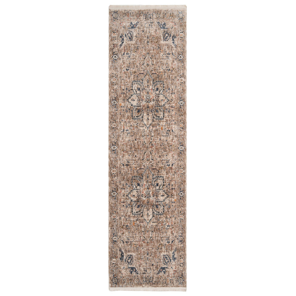 Blue Terra Medallion Runner Rug